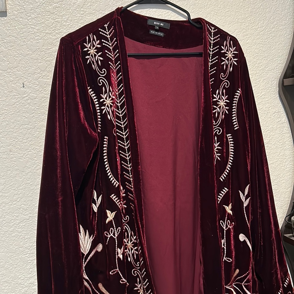 Velvet Like Miss Me Cadigan. Gently worn